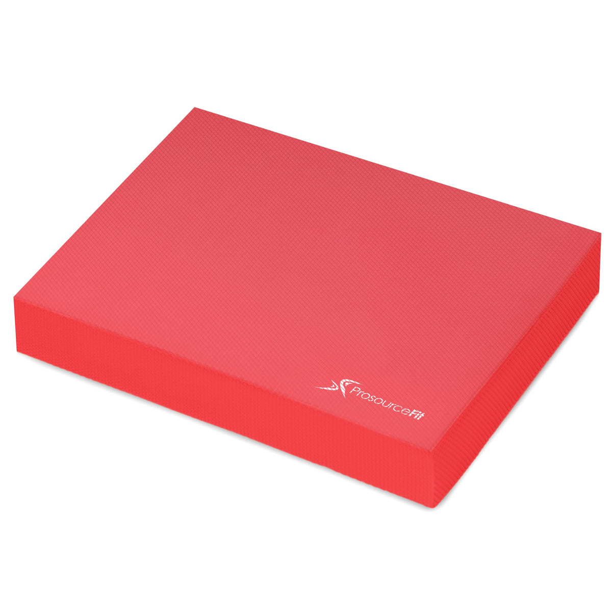 ProsourceFit Exercise Balance Pad – Non-Slip Cushioned Foam Mat & Knee Pad for Fitness and Stability Training, Yoga, Physical Therapy 15.5”x12.75”, Red