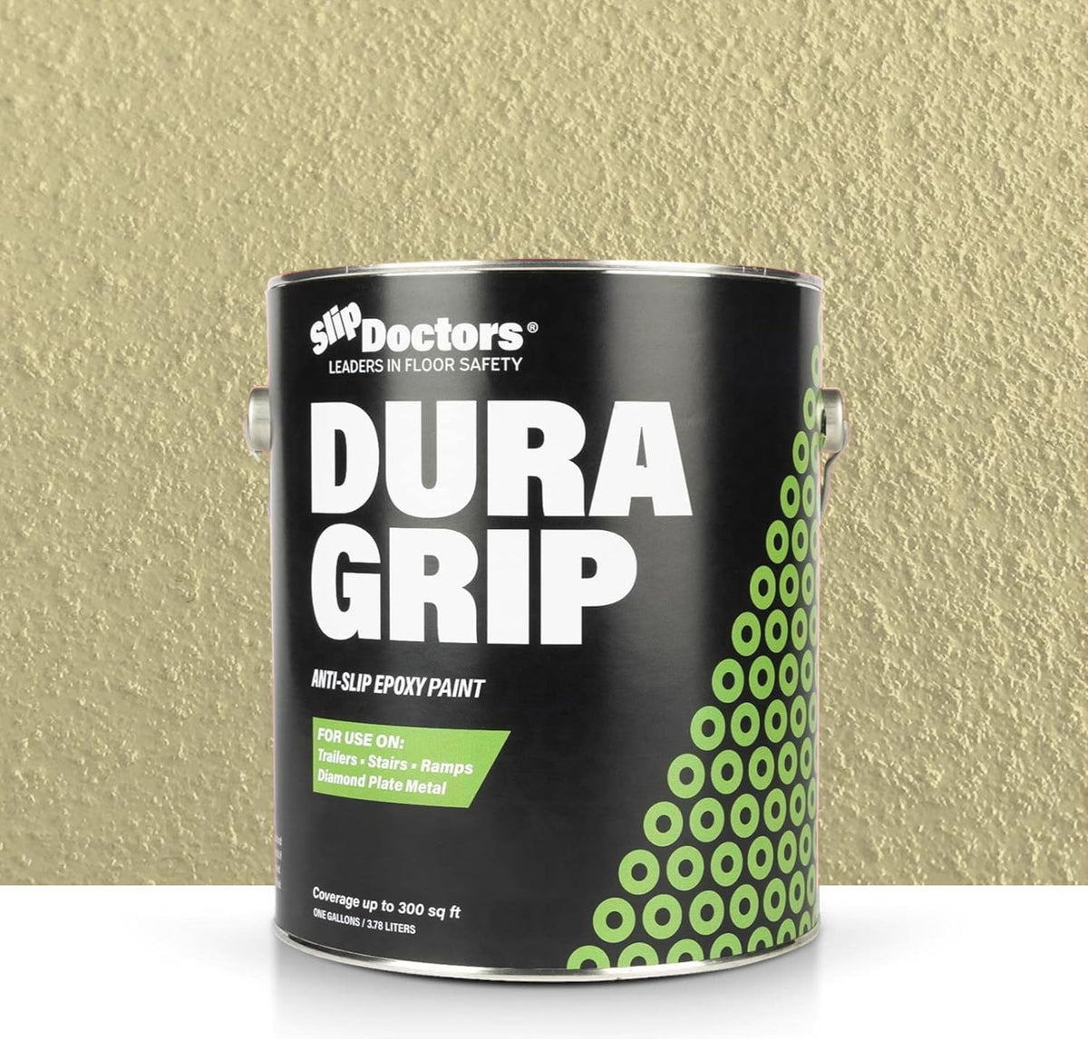 Dura Grip Anti-Slip Paint for Concrete, Wood, Tile and Metal – Non-Skid Coating for Floor, Decking and Ramps – Gallon (Sand)