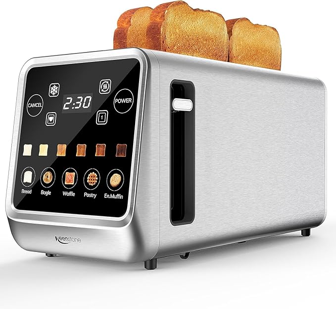 Keenstone Long Slot Toaster 4 Slice with Touchscreen
