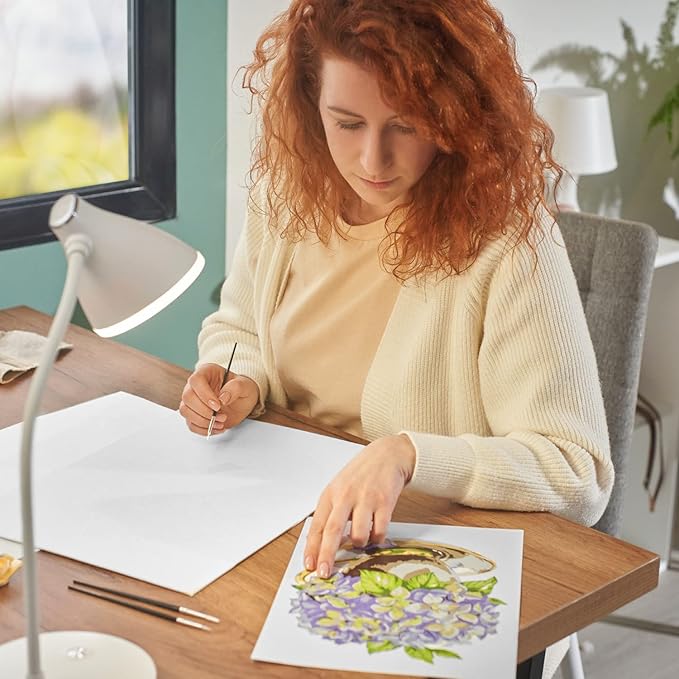 ARTEZA Paint by Number for Adults, 12x16 Inches, 21 Pieces, Hydrangea Flowers Paint by Numbers Kit, 1 Canvas Panel, 12 Acrylic Paint Pots, 5 Paintbrushes, Art Supplies for Home & Office Decor