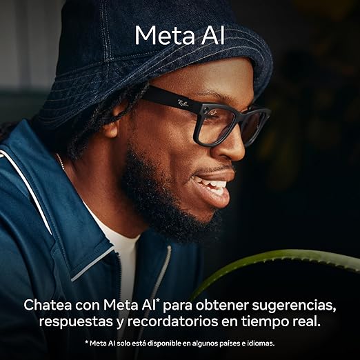 Ray-Ban Meta (Gen 1), Wayfarer, Matte Black | Smart AI Glasses for Men, Women — 12 MP Camera, Open-Ear Speakers, Video Recording, Bluetooth — Polarized Gradient Graphite Lenses — Wearable Technology