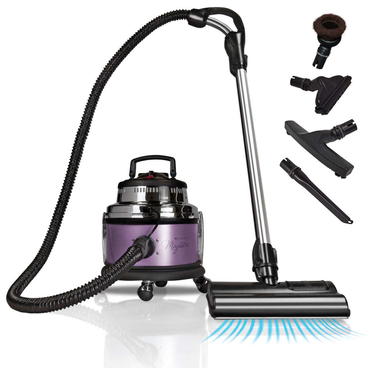 Filter Queen Majestic Surface Cleaner, Bronze, Canister Vacuum with Bagless Cyclonic Action, The Ultimate All-in-One Cleaning Machine