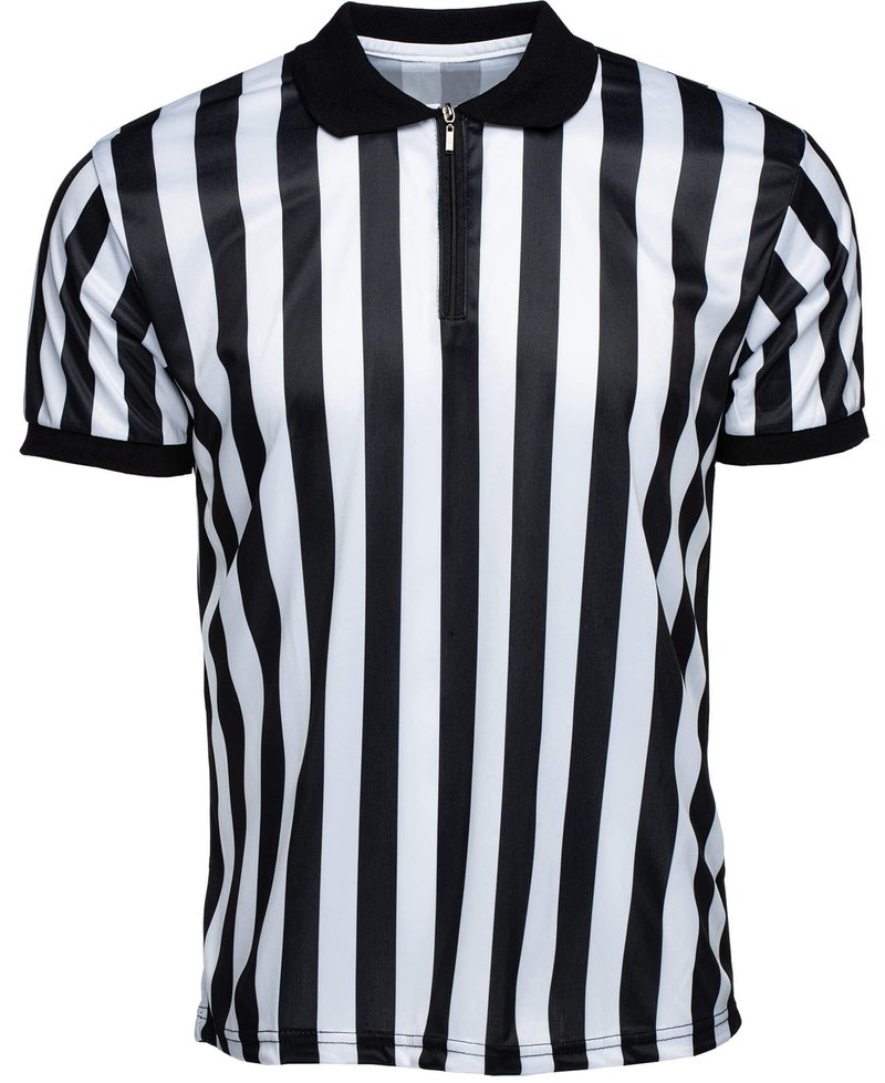 Murray Sporting Goods Men’s Referee Shirt Collared | Official Mens Ref Shirt Jersey Short Sleeve - Football Halloween Costume (Large)