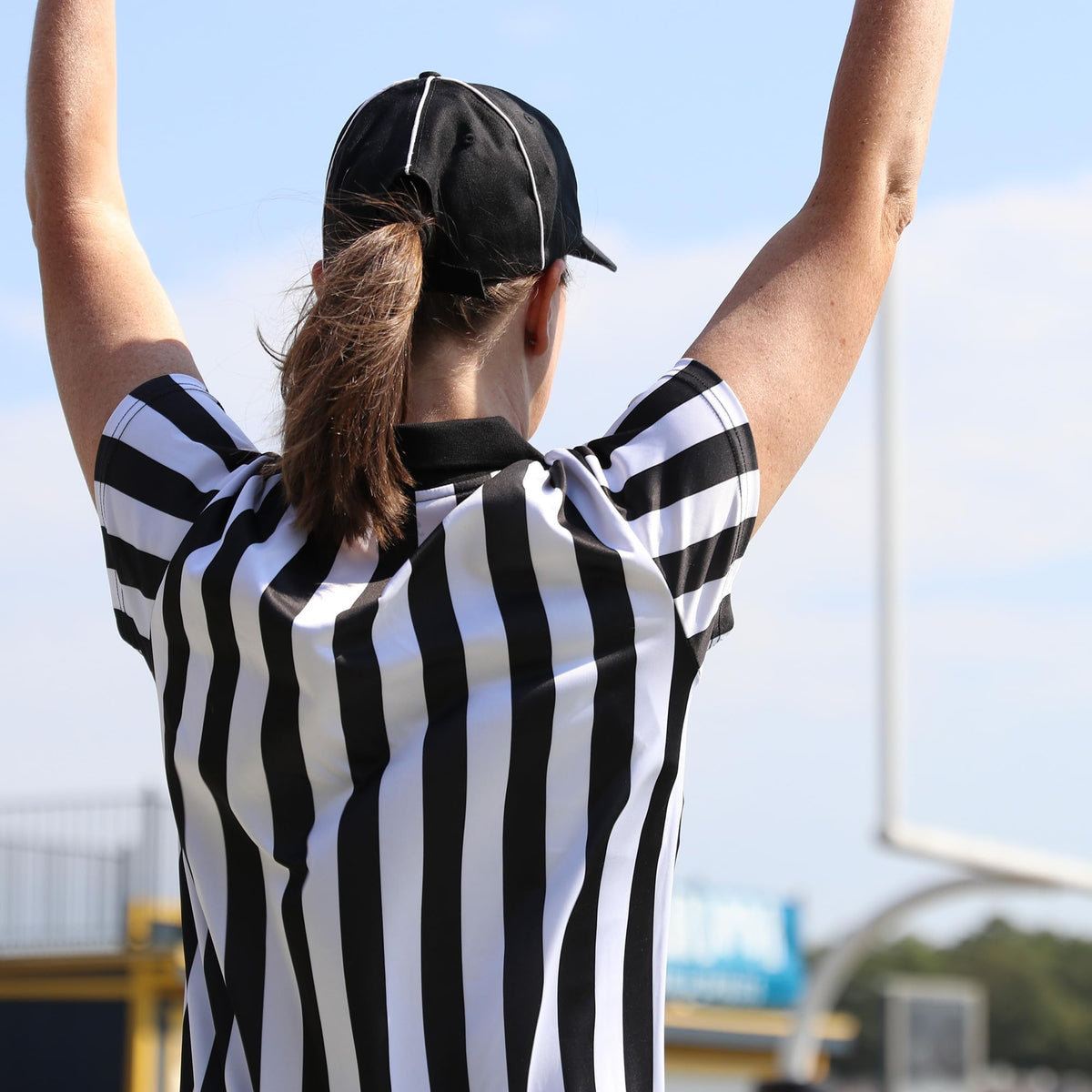 Murray Sporting Goods Women's Collared Referee Shirt | Women's Officials Jersey, Halloween Costume, or Waitress Uniform (Large)