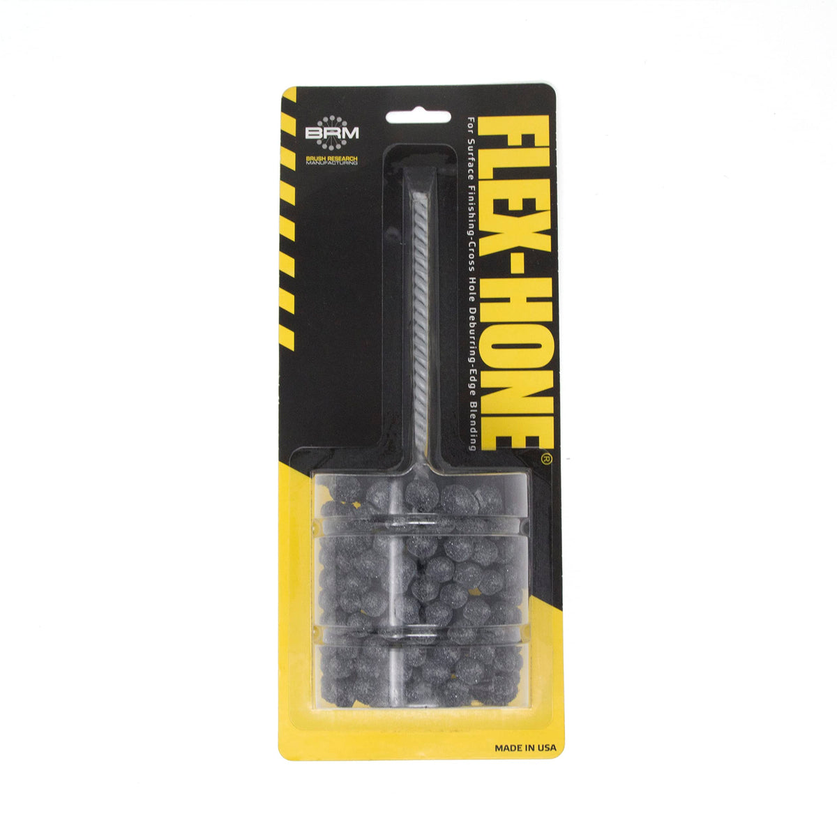 Brush Research BC30024 FLEX-HONE®, 3" (76.2mm) Diameter, 240 Grit, Silicon Carbide, For Mild Steel, Stainless Steel, Cast Iron and Softer Ferrous Materials
