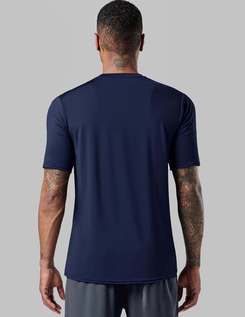 5 Pack Men’s Active Quick Dry Crew Neck T Shirts | Athletic Running Gym Workout Short Sleeve Tee Tops Bulk (Set 17, 3X-Large)