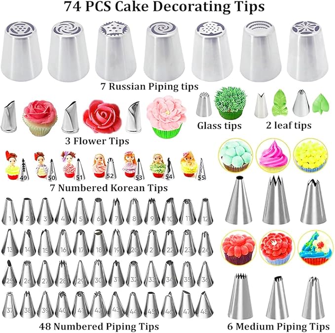 Gawren-H&E Cake Decorating Kit-Baking Supplies and Cake Decorating Supplies