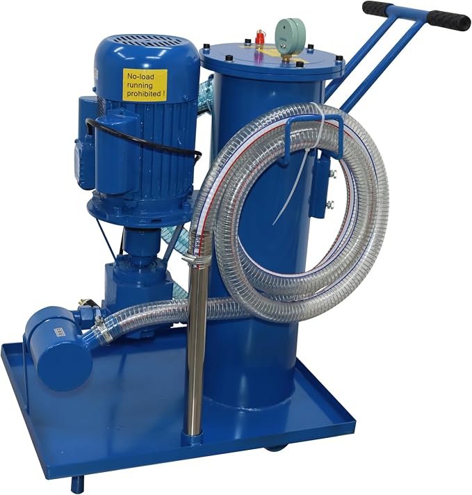 220V Filtering Machine Portable Hydraulic Oil Filter Cart Single Cylinder