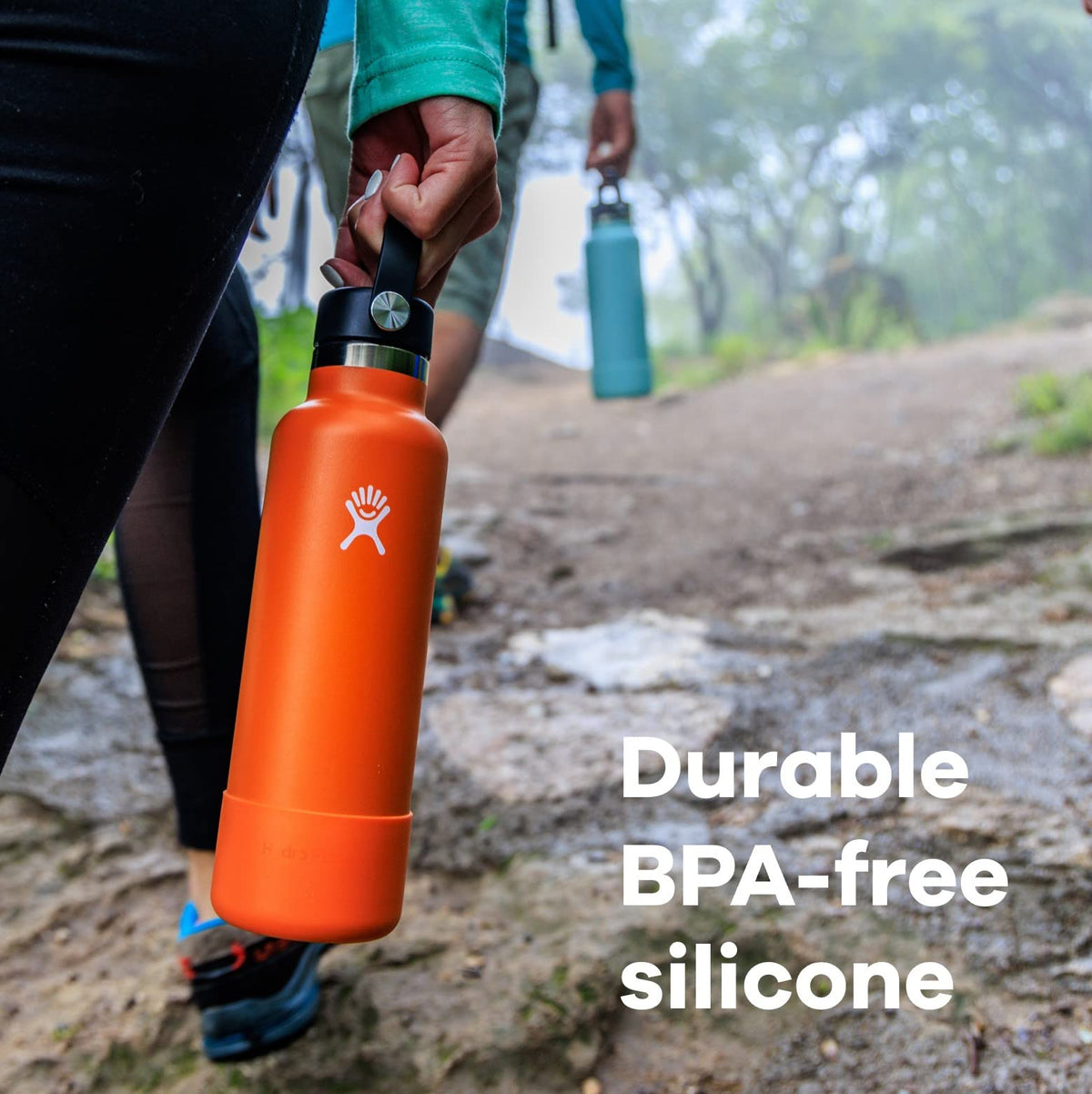 Hydro Flask Accessory Medium Silicone Water Bottle Boot Flex Boot Dew - for 32 oz and 40 oz Bottles - Dishwasher Safe, BPA-Free, Non-Toxic