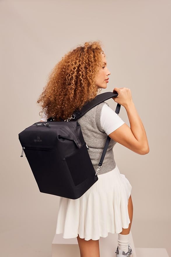 Stanley All Day Madeleine Backpack Soft Cooler 20 Can Cooler with Handle and Shoulder Straps Insulated Travel Bag with Zipper BPA-Free