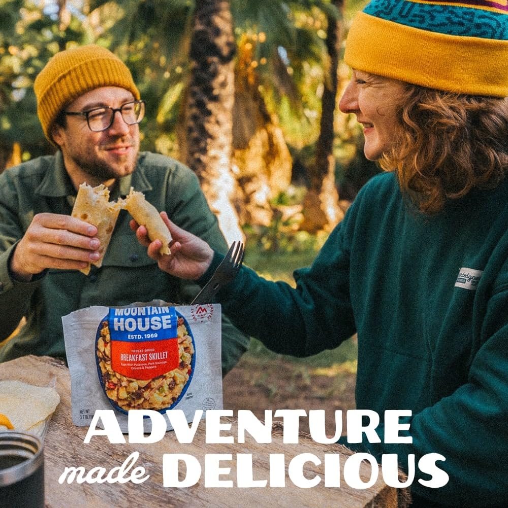 Mountain House Granola with Milk & Blueberries | Freeze Dried Backpacking & Camping Food | Vegetarian | 2 Servings