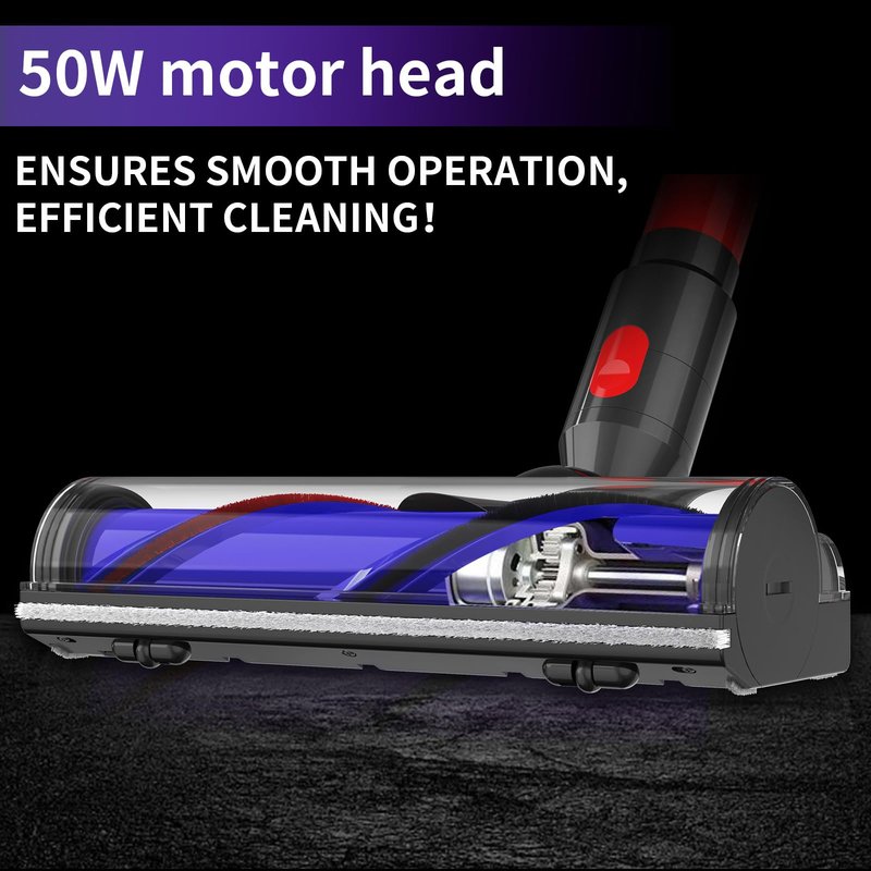 Upgrade Quick-Release Vacuum Direct Drive Head Replacement for Dyson V7 V8 V10 V11 V15，Suitable for Hardwood Floor Carpets Attachment SV10 SV11 SV12 SV14 Replacement Part Electric Head Roller Brush