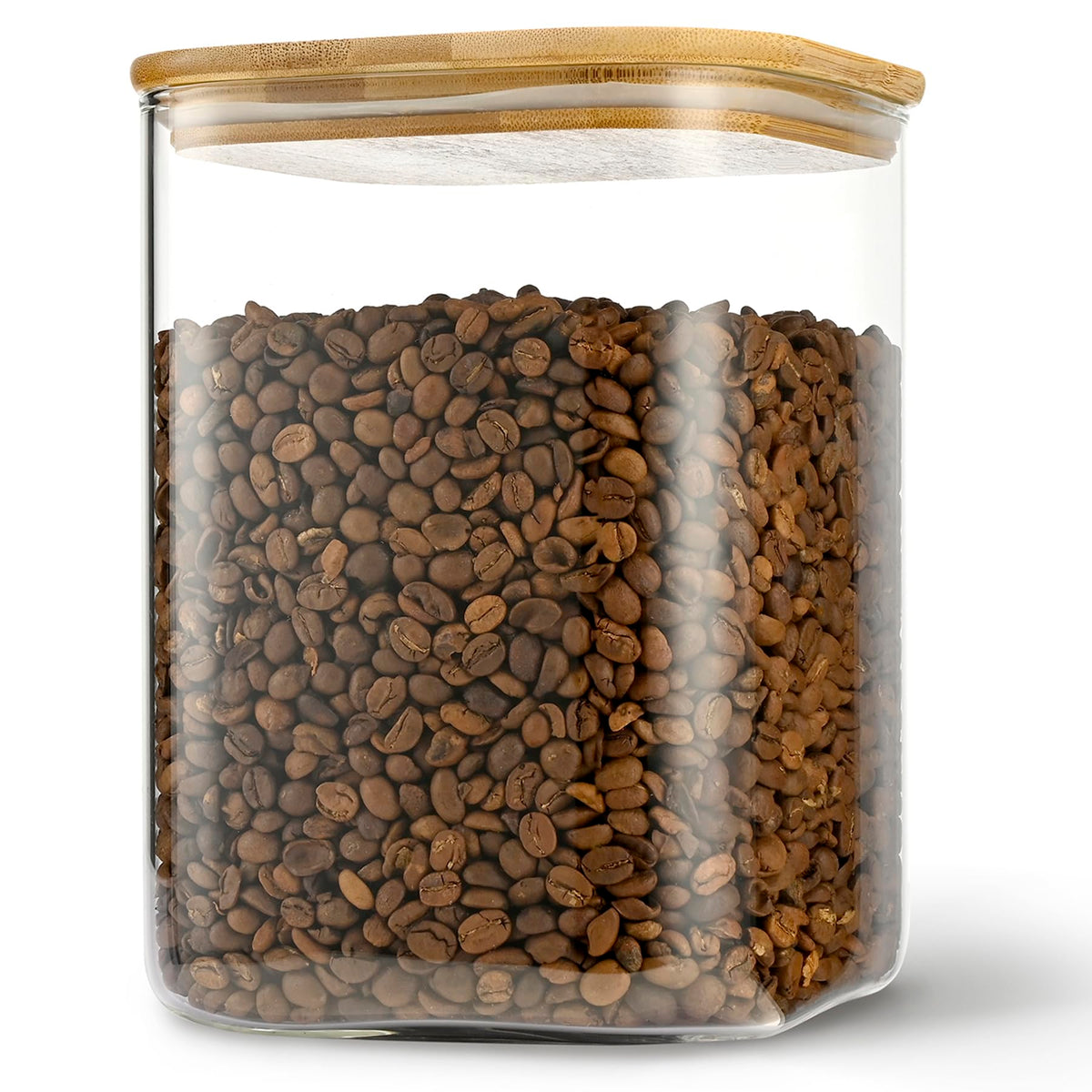 D2scrma 115oz/3.6Qt/3400ml Square Glass Storage Containers with Lids 2-Pack