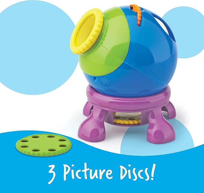 Learning Resources Shining Stars Projector - Space and Planets Exploration for Kids, Astronomy Toys, Toddlers Stargazing Toy, Glow in The Dark Stars, Galaxy and Astronaut Night Lights Observation