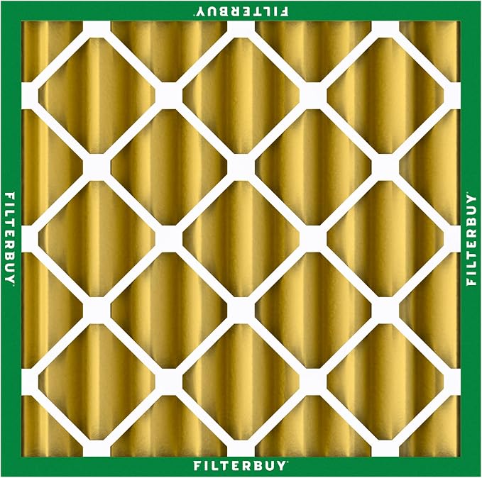 Filterbuy 25x25x4 Air Filter MERV 11 Superior Pet & Allergy Defense,