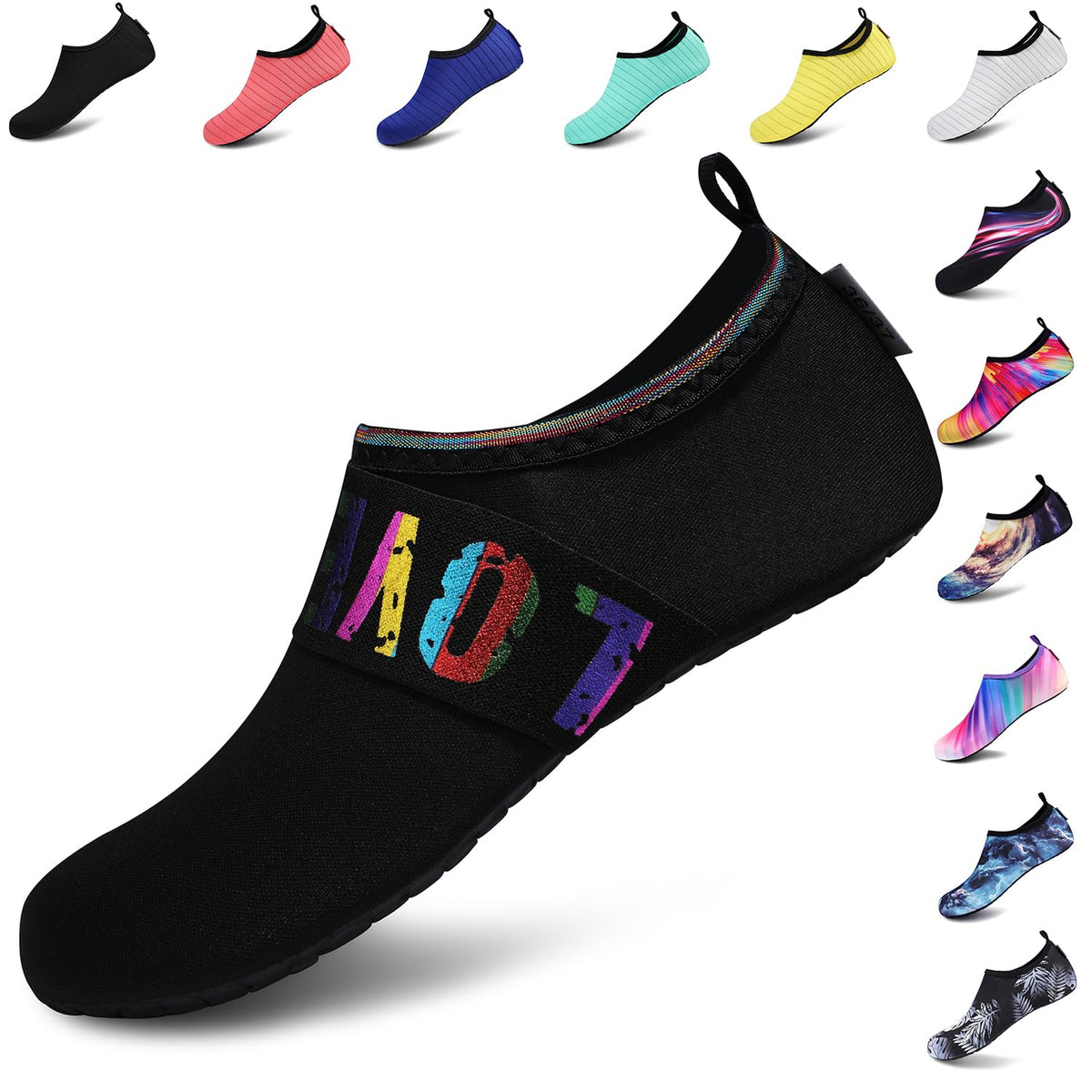 VIFUUR Water Sports Unisex Shoes LoveBlack - 11-12 W US / 9.5-10.5 M US (42-43)