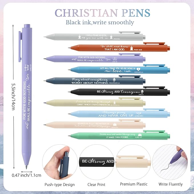 Resurhang Christian Prayer Journals for Women Bulk Easter Church Gifts Spiral Notebooks with Religious Pens Bible Study Devotional Supplies Sunday School Favors(30 Sets / 60 Pcs)
