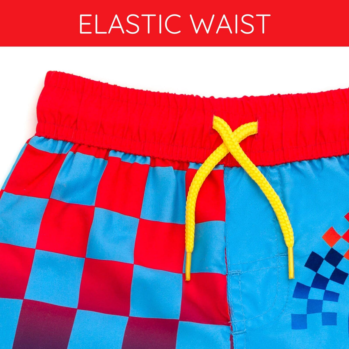 Hot Wheels Toddler Boys UPF 50+ Swim Trunks Bathing Suit Blue 5T