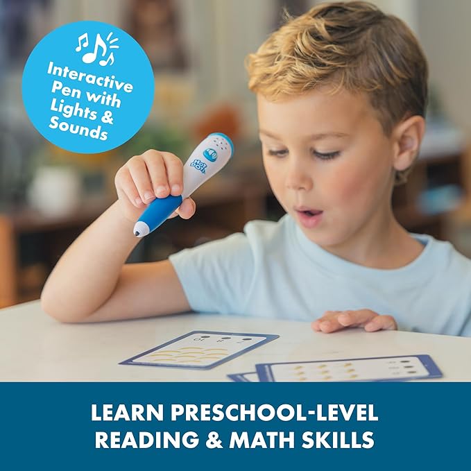 Educational Insights Hot Dots Preschool Prep Set - Toddler ABC Flash Cards with Interactive Pen, Preschool Learning Activities, Reading & Math Workbooks, Learn to Read for Kids Ages 4+