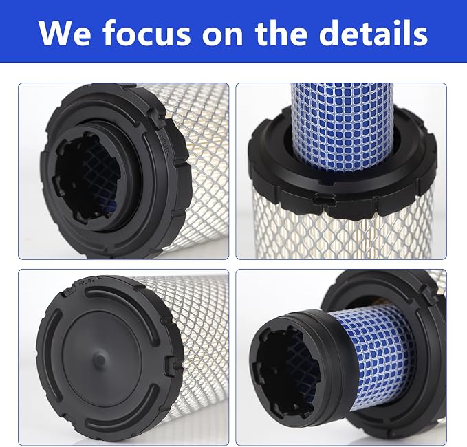 2 PCS P821575 & P822858 Outer Inner Air Filter Set