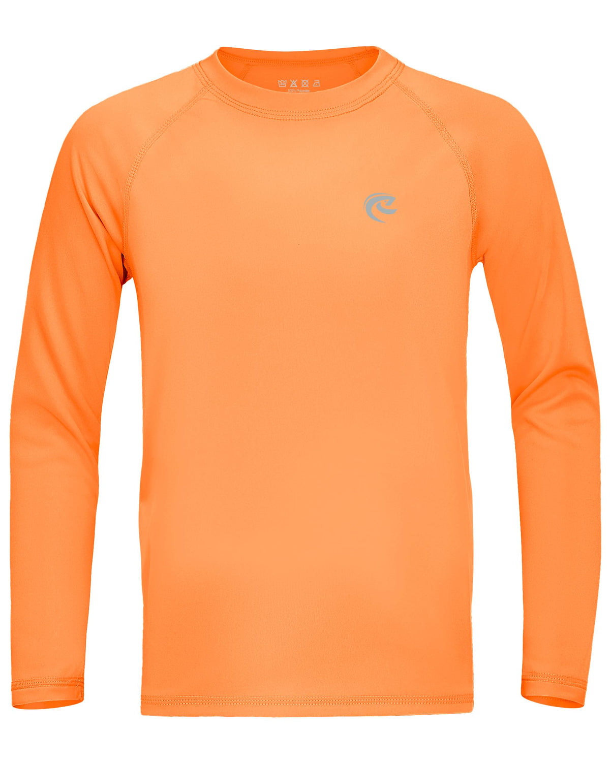 Kids Boys Fishing Sun Shirts, Outdoor Long Sleeve Lightweight UPF 50+ Running Rash Guard Shirt