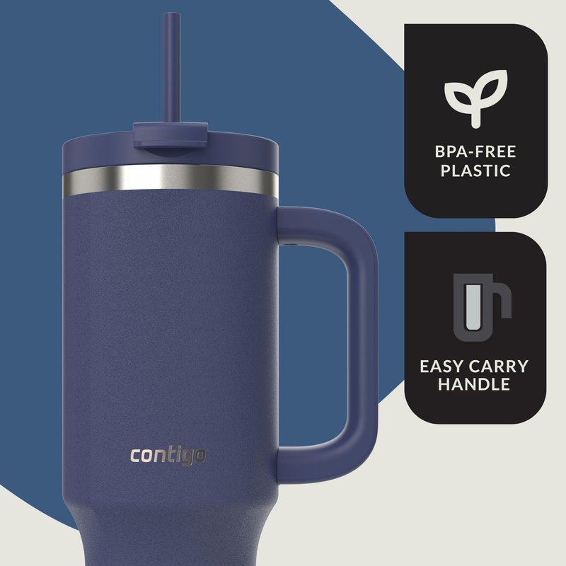Contigo Streeterville 40oz Tumbler Stainless Steel Vacuum Insulated Leak-Proof Cold for 29 Hours Indigo
