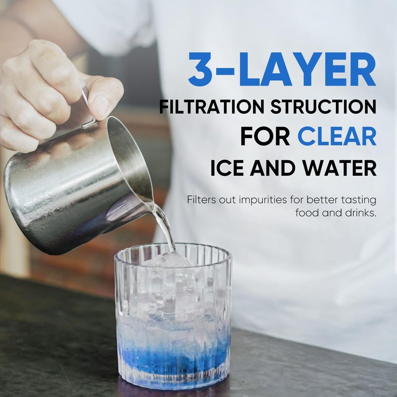 PUREPLUS Compatible with 4396841, 4396710, Everydrop® Filter 3, EDR3RXD1, 46-9083, 46-9030, 9030, 9083, Refrigerator Water Filter, 2Pack