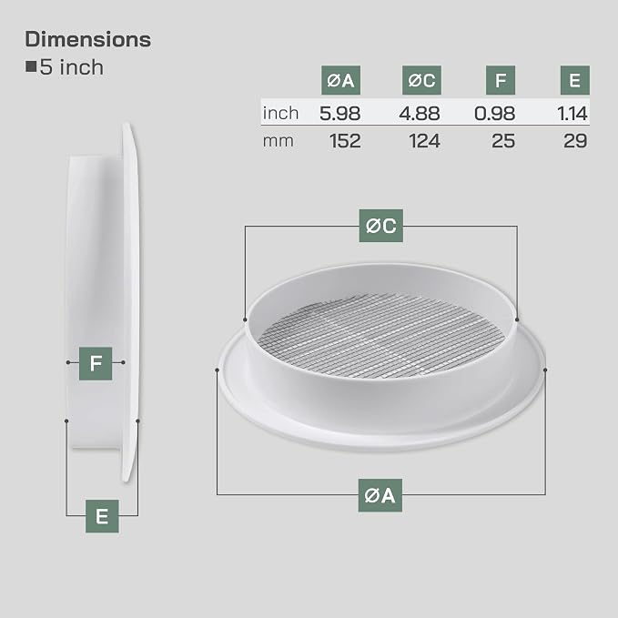 Vent Systems 5'' Inch