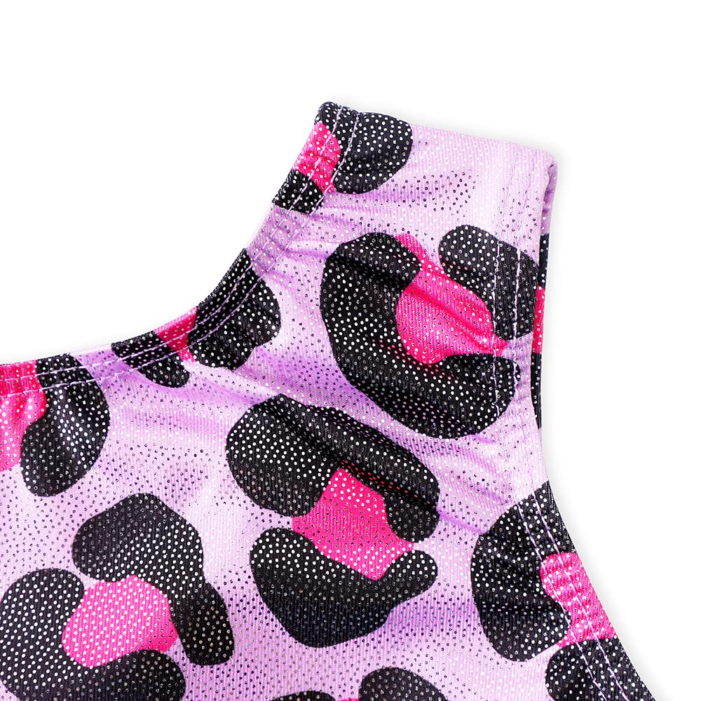 HOZIY Leotards for Girls Gymnastics Size 7-8 Year Old Leopard Biketard Hot Pink Outfits for Tumbling Dance Clothes Clothing Bodysuits Ropa De Gimnasia Para Ninas De 7 8