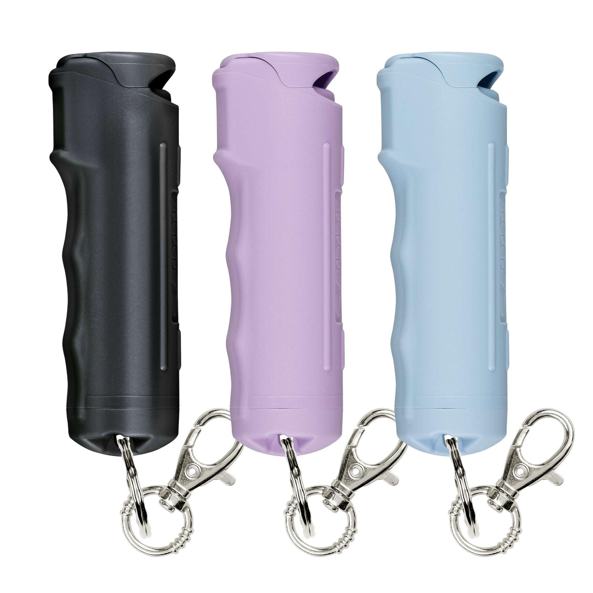SABRE Pepper Gel Spray with Fast Flip Top Safety & Snap‑Clip Keychain for Self Defense - Max Strength with UV Dye, Finger Grip, Reduces Wind Blowback,10-Sec Spray,14ft Range, Made in USA, 0.54 fl oz