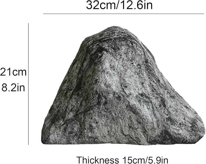 Outdoor Fake Rock Cover Realistic Lightweight Fiberglass Artificial Landscape