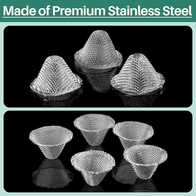 Funrous Stainless Steel Screens 3/4 Inch Conical Design Bowl Screen Filters