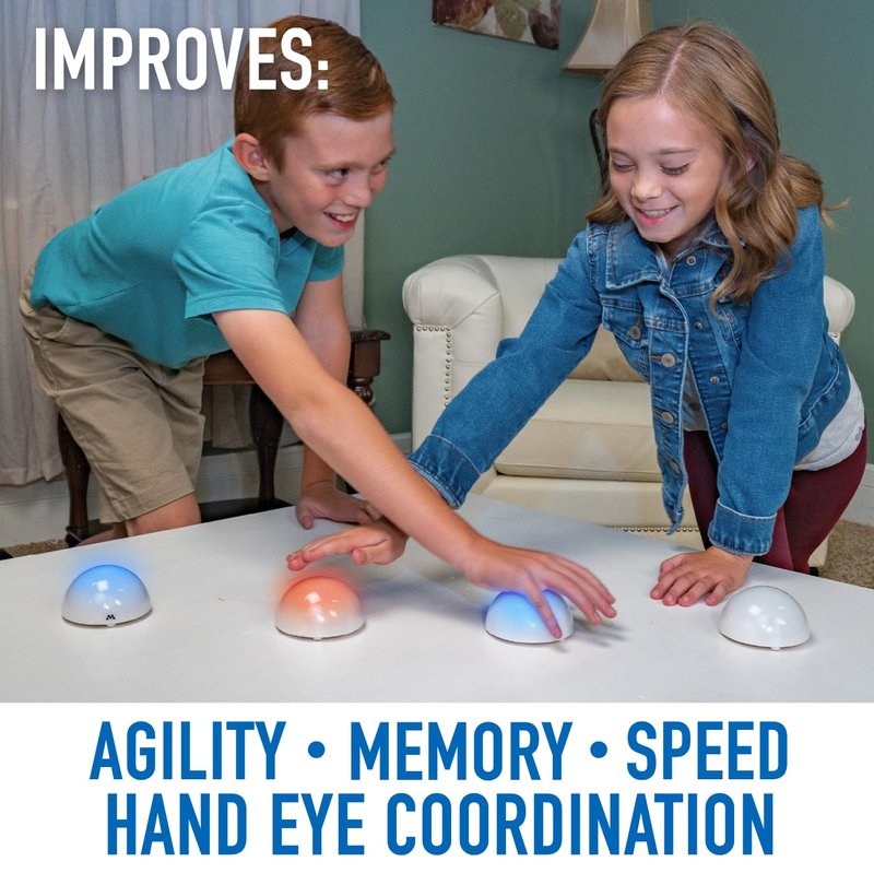 Fotorama Tap It Wireless Reaction Light Game, 4 Games in One Touch Play Set, Builds Hand-Eye Coordination Agility & Memory, Gifts for Kids Ages 6 & Up