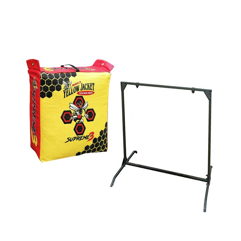 Morrell Yellow Jacket Supreme 3 28 Pound Adult Field Point Archery Bag Targetand HME Products Bowhunting 30 Inch Practice Shooting Bag Target Stand