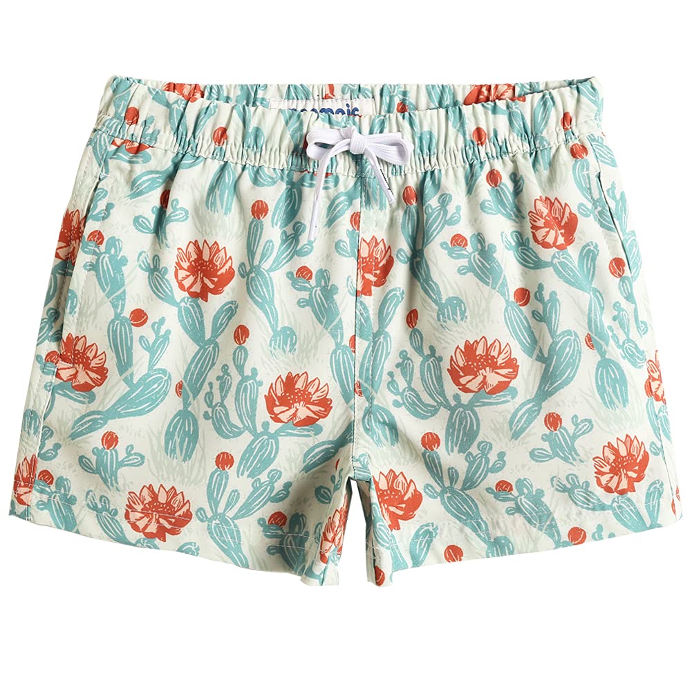 maamgic Boys Swim Trunks Stretch Quick Dry Swim Shorts Cactus Green 3T