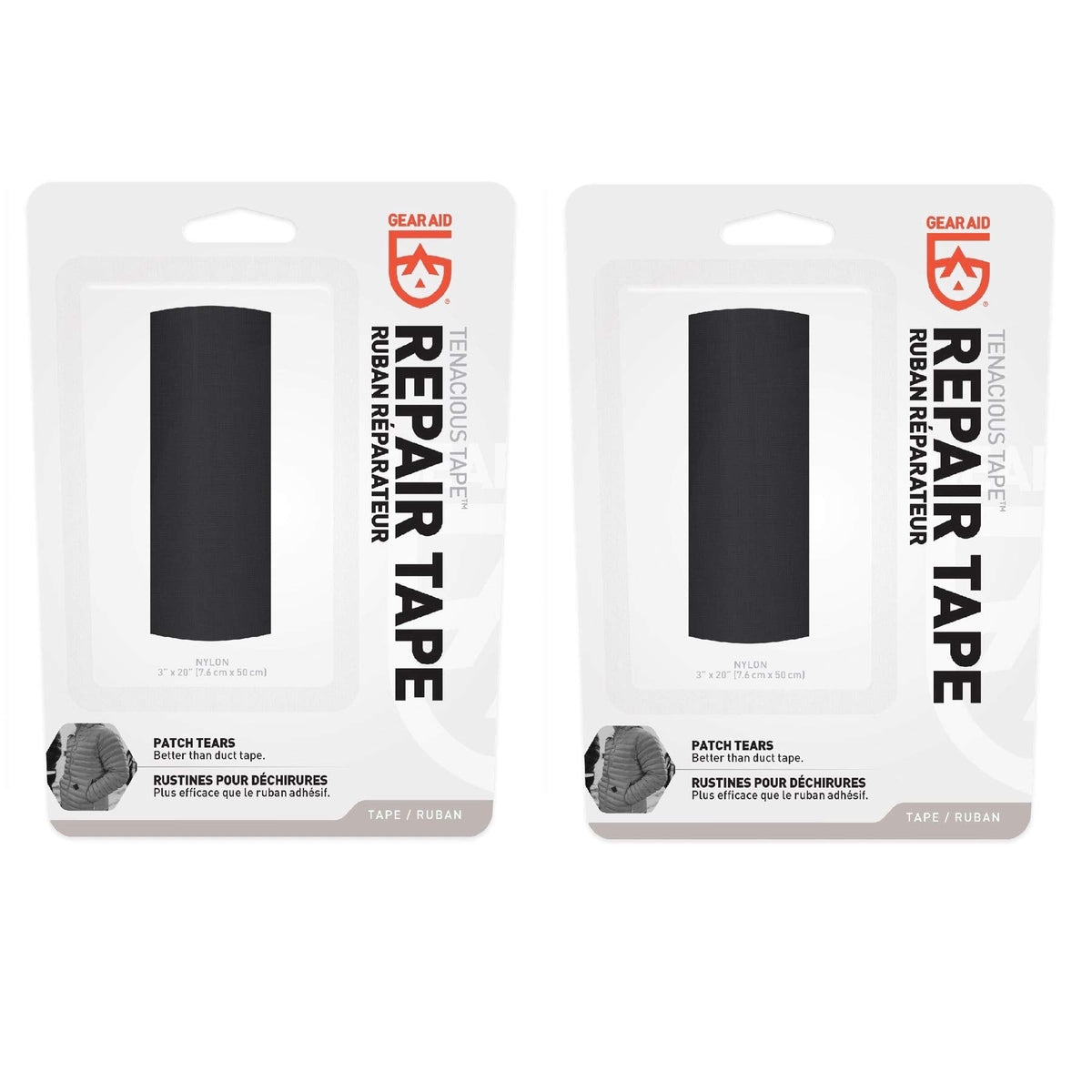 Gear Aid Tenacious Clean Tape 3x20 Black Mcnett 10689, Medium