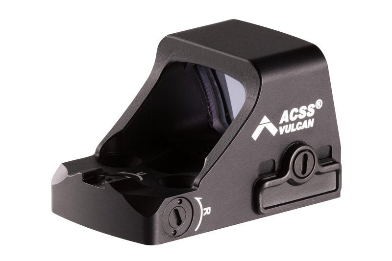 HOLOSUN HS507K Compact Pistol Red Dot Sight, 1 MOA Green ACSS Vulcan Reticle, HE507K-GR-X2-ACSS, Black
