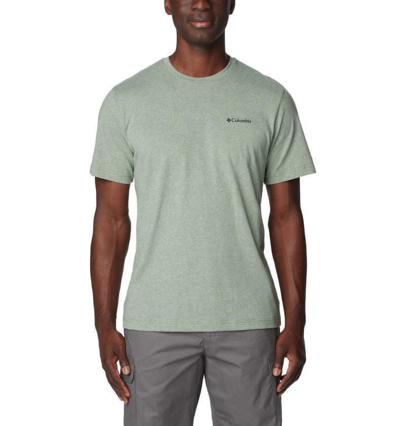 Columbia Men's Thistletown Hills Short Sleeve, Canteen Heather, Small