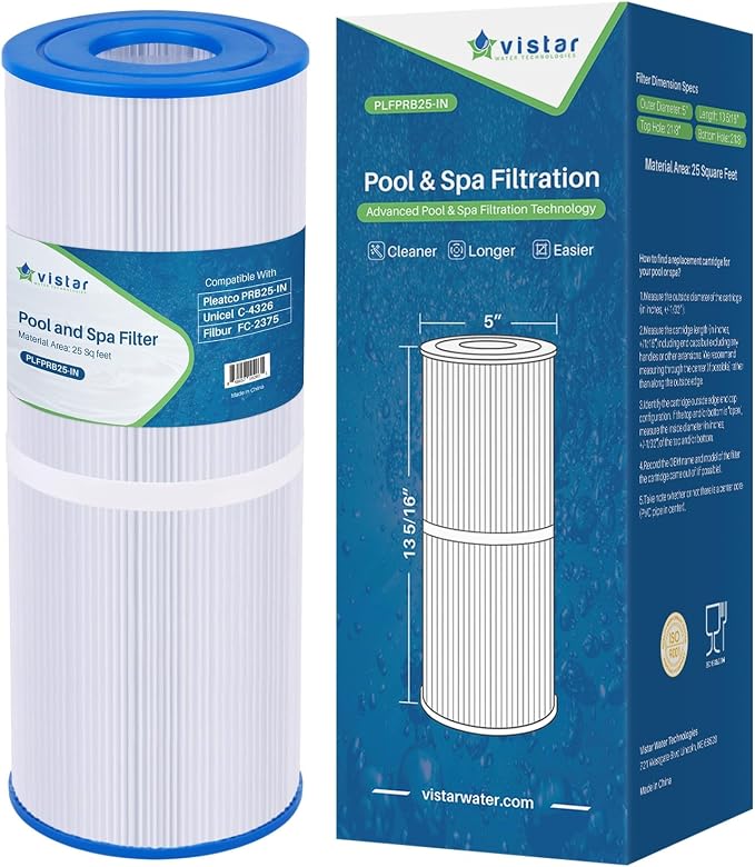 PLFPRB25-IN Hot Tub Filter Replaces Guardian 413-106, Unicel C-4326, Filbur