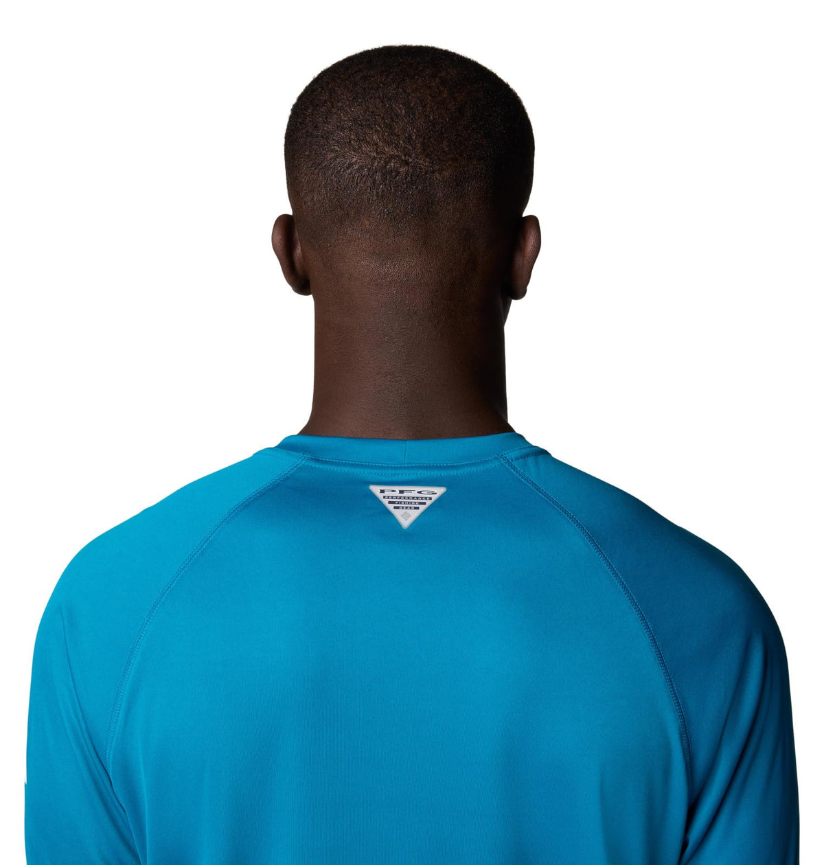 Columbia Men's PFG Terminal Tackle Long Sleeve Fishing Shirt, Blue Echo/White Logo, 2X