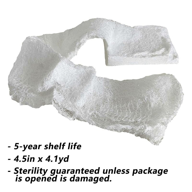 RHINO RESCUE Sterile Compressed Gauze for Emergency Wound Dressing, First Aid and Trauma Kit, 6 Pack
