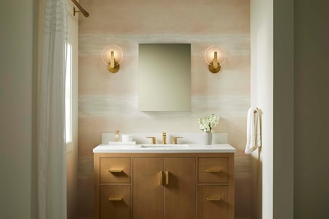 Kohler 55060-NA Embark Slim Medicine Cabinet Mirror, Adjustable Shelves, Bathroom Organizers and Storage, 16 in. W x 20 in. H