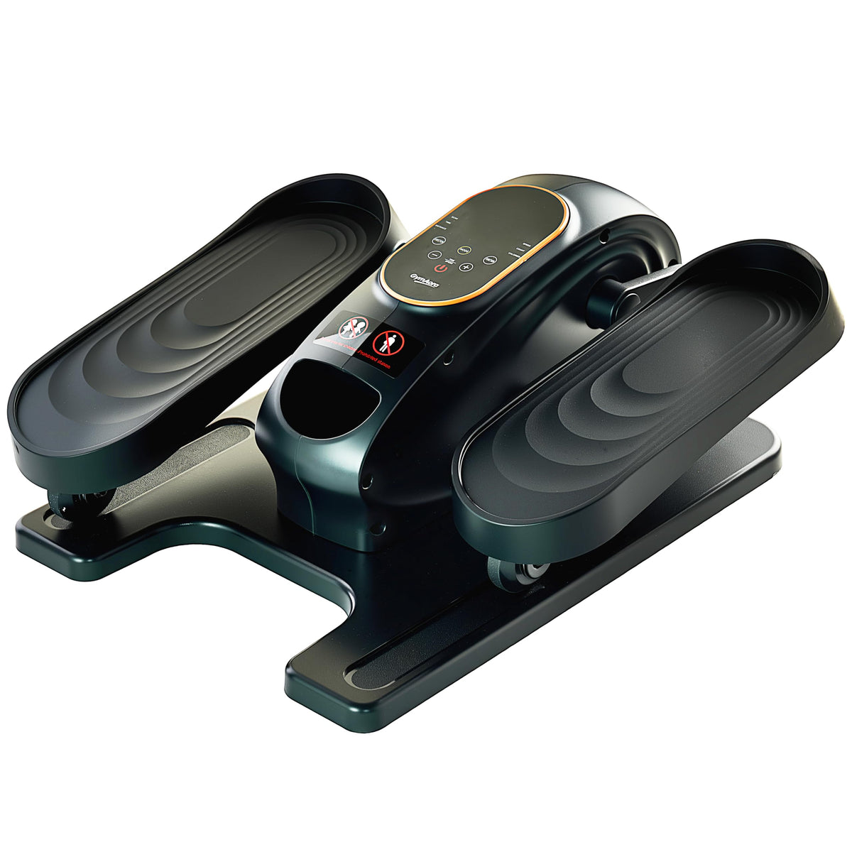 Under Desk Elliptical Exercise Machine, Electric Leg Exerciser with 12 Speeds, Forward & Reverse Modes,Quiet Compact Seated Pedal Stepper Machine with Remote Control for Seniors & Adults (Black)