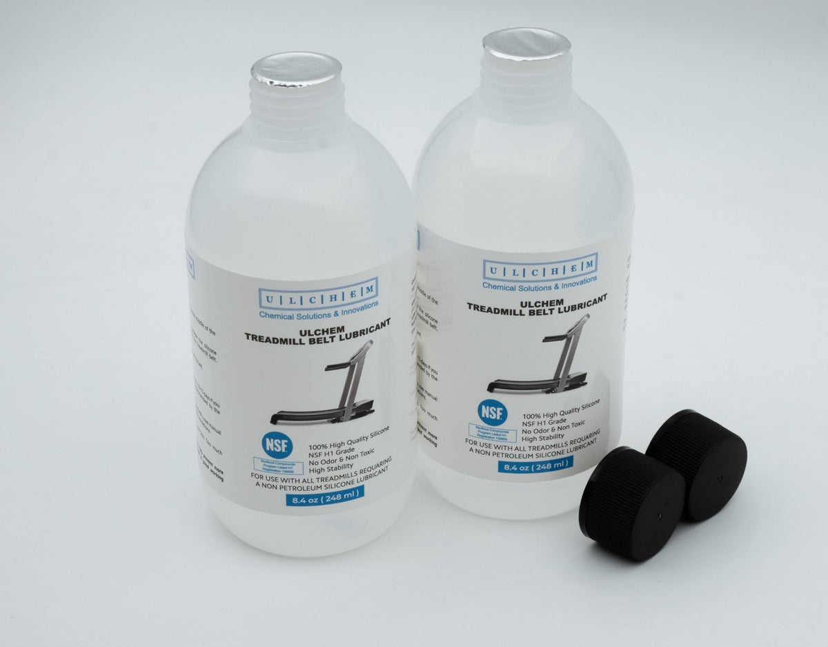 Silicone Treadmill Belt Lubricant, NSF H1 Grade,13-inch Application Tubes, Pure Silicone Oil, Non-Toxic & Odorless, High-Temperature Resistant, Easy to Use for All Brands (16.8 oz/496 ml (2x8.4 oz))
