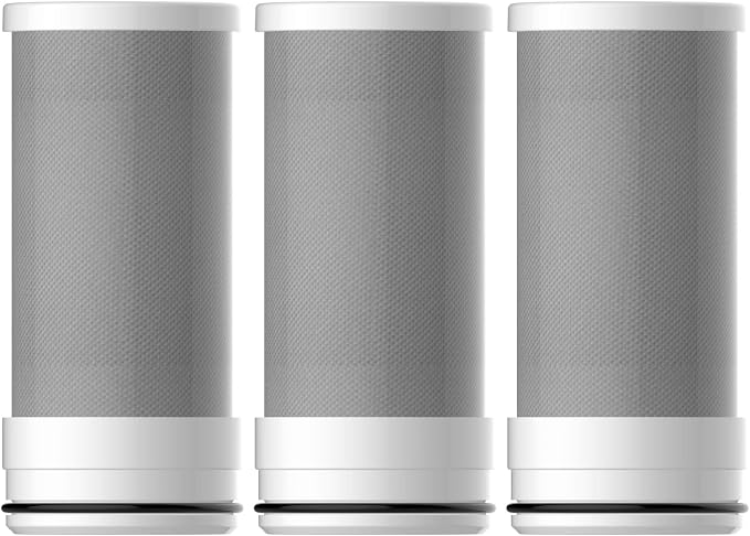 Amazon Basics Faucet Replacement Filter, Carbon Block Filter Fits Mist- Water
