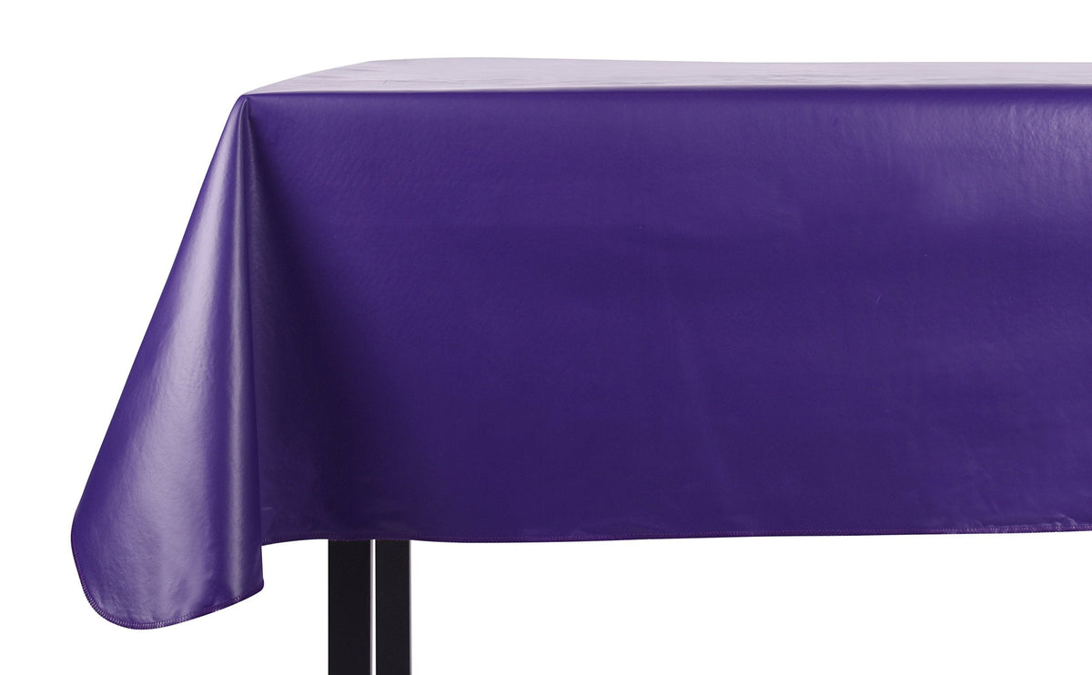 Yourtablecloth Heavy Duty Vinyl Rectangle or Square Tablecloth – 6 Gauge Heavy Duty Tablecloth – Flannel Backed – Wipeable Tablecloth with Vivid Colors & Many Sizes 52 x 120 Ruby Red