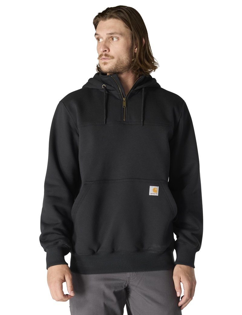 Carhartt Men's Paxton 1/4-Zip Sweatshirt, Black, Large