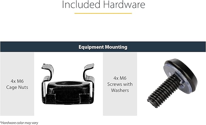 StarTech.com 1U Server Rack Shelf - Vented Rack Mount Cantilever Tray for 19" Network Rack & Cabinet, 44lb/20kg, 10" Deep
