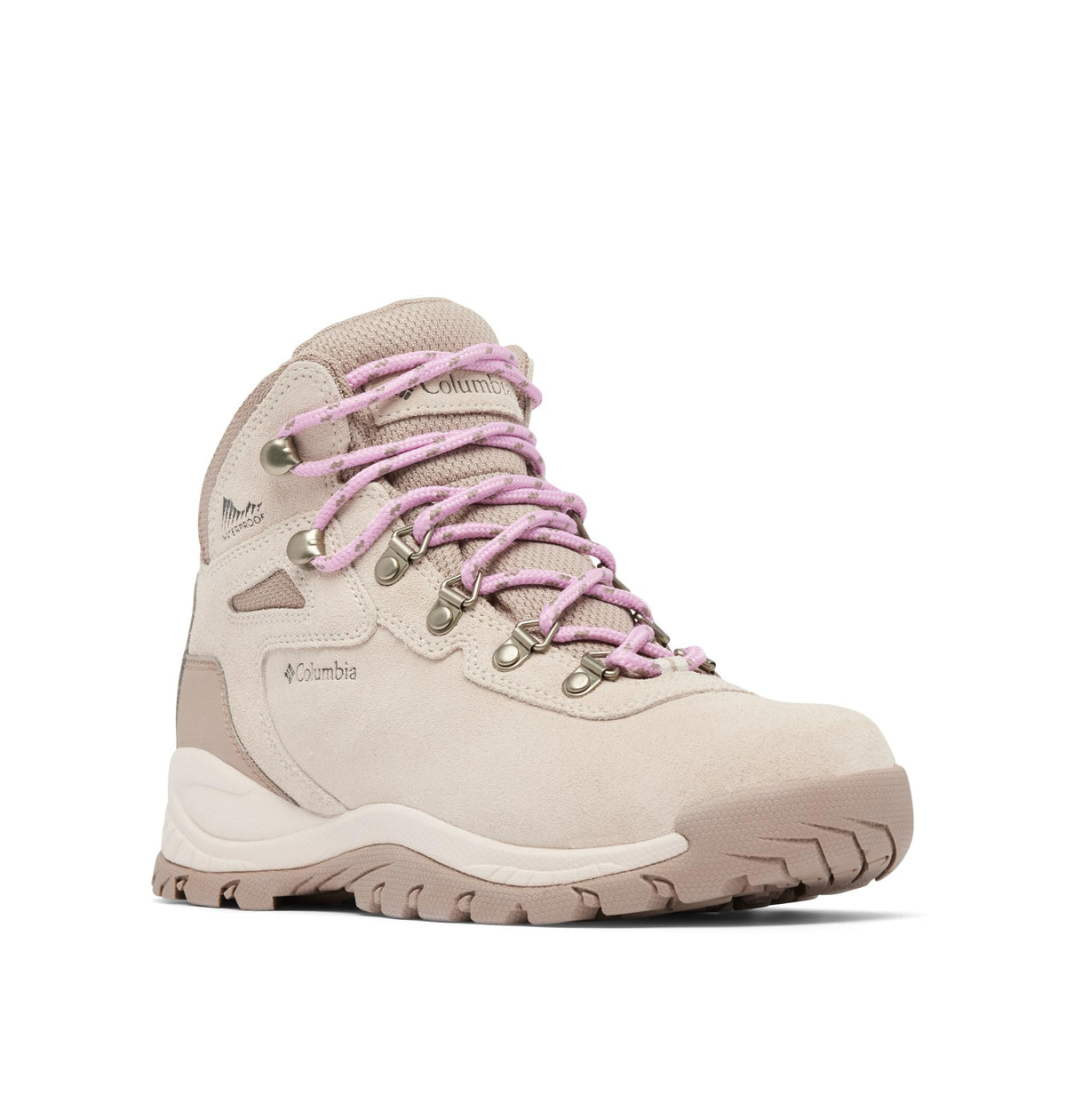 Columbia Womens Newton Ridge Plus Waterproof Amped, Dark Stone/Cosmos, 7 Wide