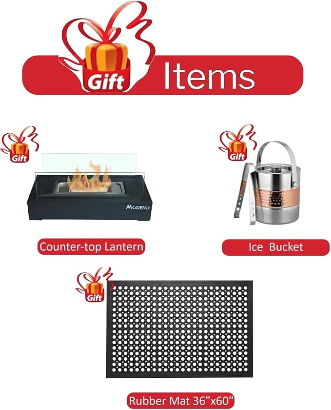 Elementi+ | Bundle Colorado Gas Fire Pit Cast Concrete 56" Rectangular Fire Table | Electronic Ignition | Canvas Cover, Fire Glass and Burner Lid Included | Sunlight Yellow | Natural Gas